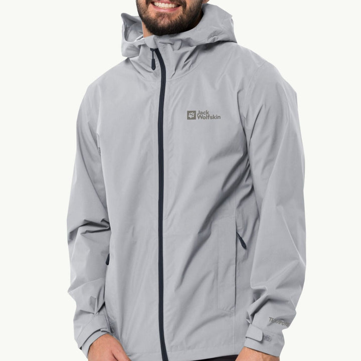 Jack Wolfskin Elsberg 2.5l Jkt M, Regenjacke Herren, moonwalk