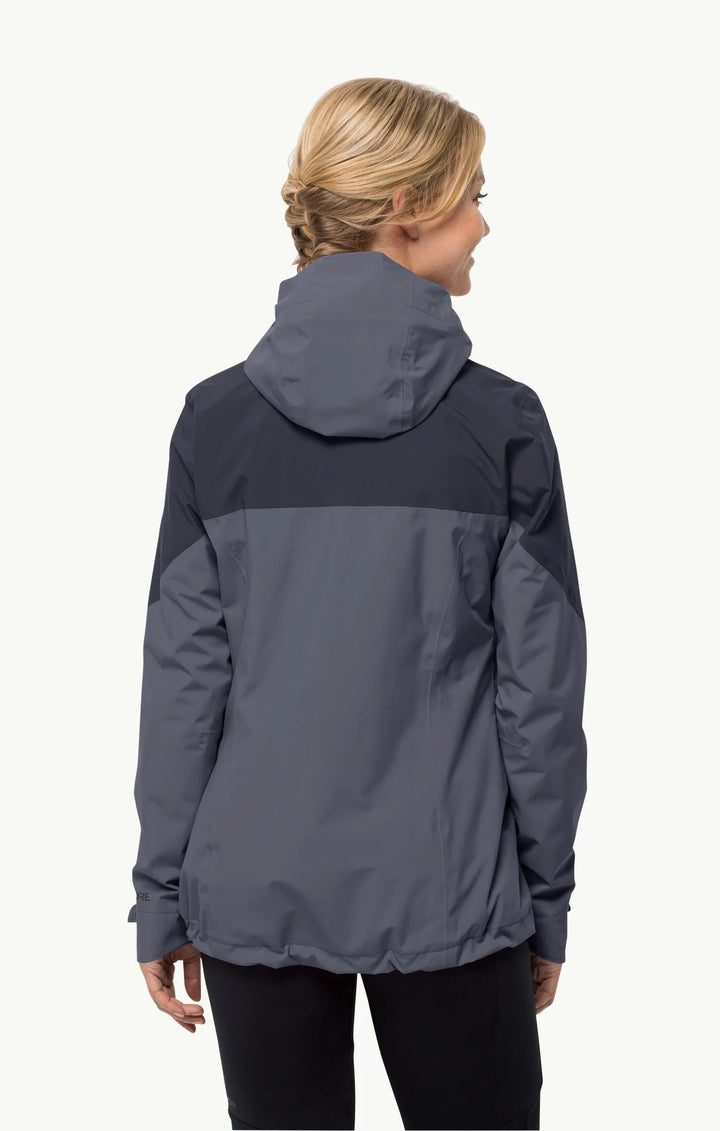 Jack Wolfskin Weiltal 2l Jkt W, Regenjacke Damen, dolphin