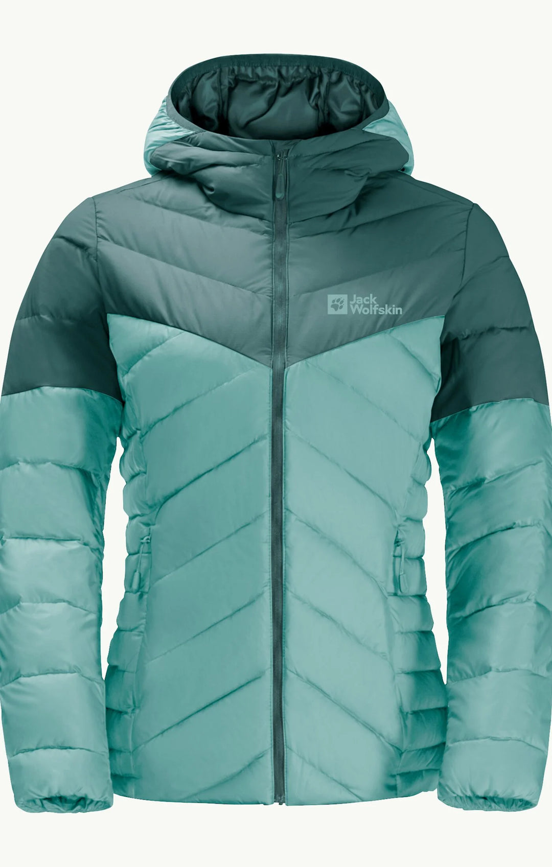 Jack Wolfskin Tundra Down Hoody W, Daunenjacke Damen, sea foam