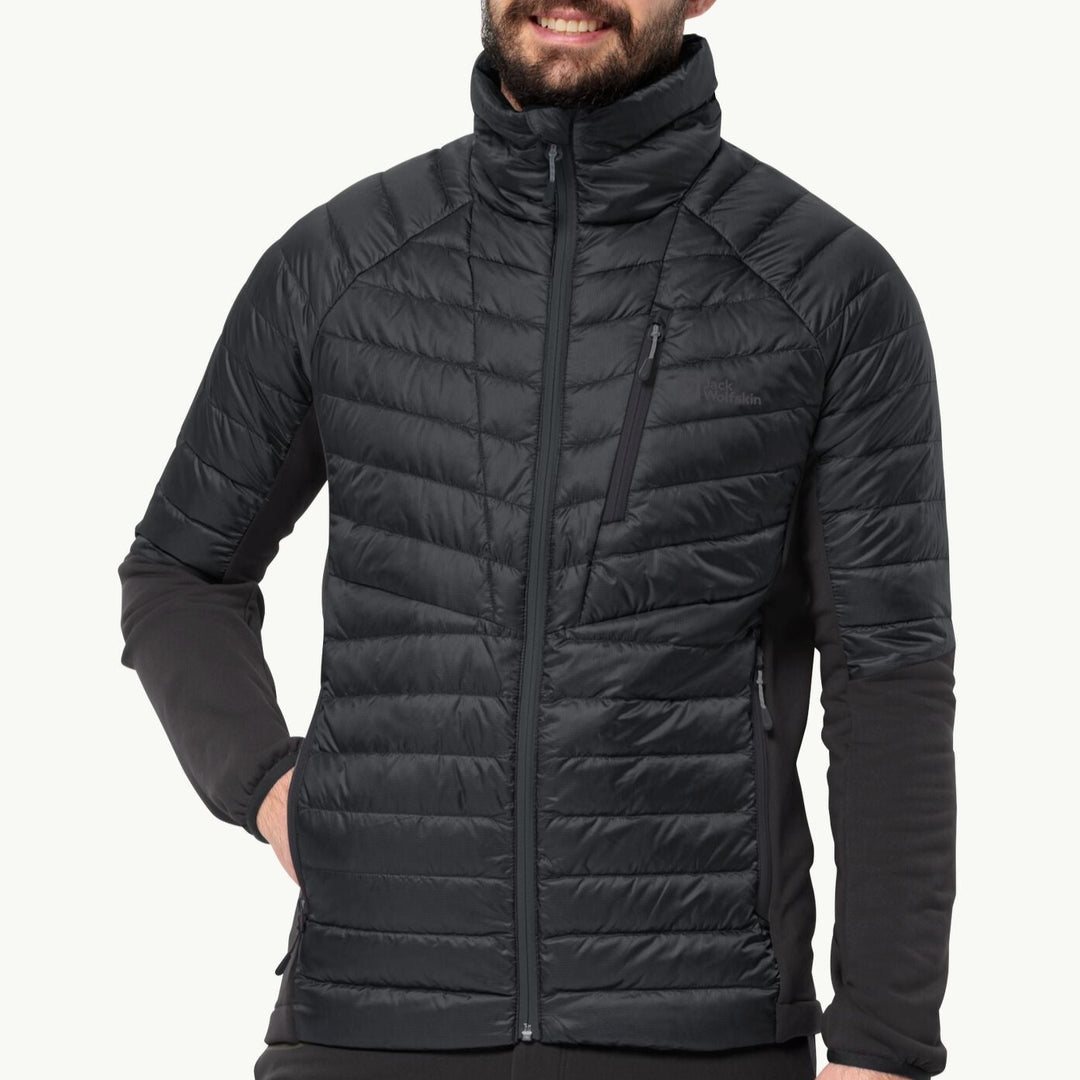 Jack Wolfskin Nebelhorn Down Hybrid M, Daunenjacke Herren, phantom