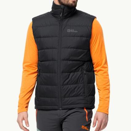 Jack Wolfskin ATHER Down Jkt M Daunenweste, schwarz