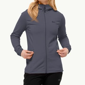 Jack Wolfskin Baiselberg Hooded Fz W, Fleecejacke Damen, dolphin