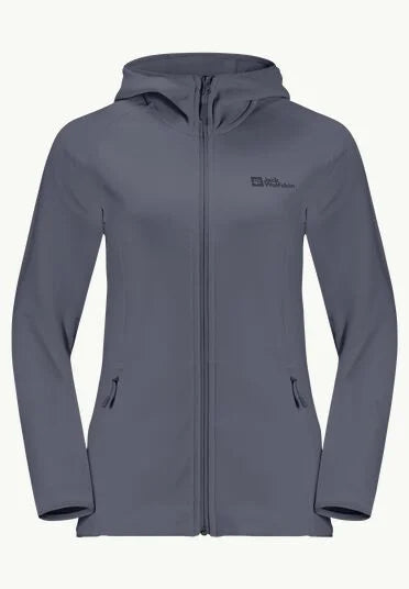 Jack Wolfskin Baiselberg Hooded Fz W, Fleecejacke Damen, dolphin