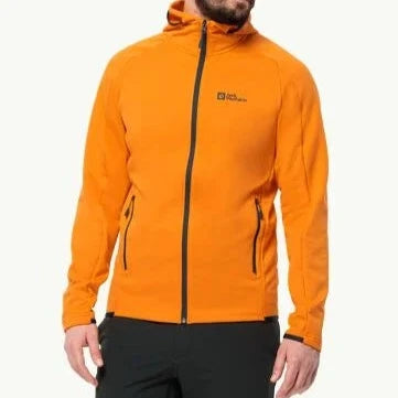 Jack Wolfskin Alpgrat Hooded Fz M, Fleecejacke Herren, dragon fire