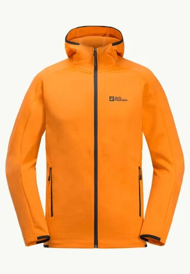 Jack Wolfskin Alpgrat Hooded Fz M, Fleecejacke Herren, dragon fire