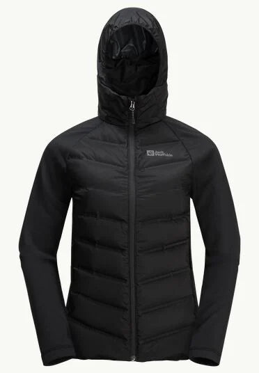 Jack Wolfskin Tasman Down Hybrid W, Daunenjacke Damen, black