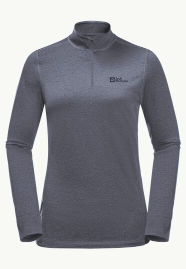 Jack Wolfskin Sky Thermal Hz W, Langarm Funktionsshirt Damen, dolphin