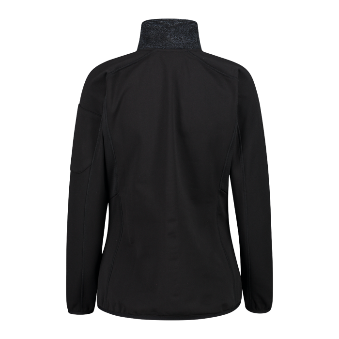 CMP Hybridjacke aus Knit Tech Fleece und Stretch Performance für Damen, schwarz