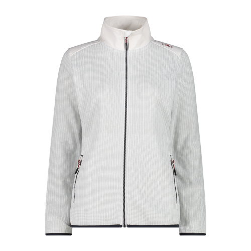 CMP Damen Knit Tech Fleecejacke, off white-ghiaccio