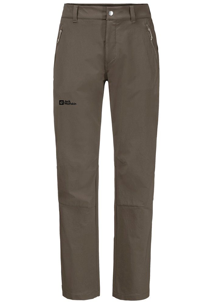 Jack Wolfskin Activate Xt Pants M, Softshell-Wanderhose Herren, cold coffee