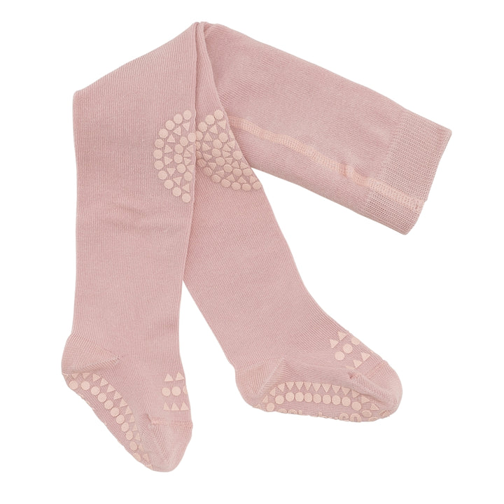 GoBabyGo Krabbel Strumphosen Bio-Baumwolle - Dusty rose