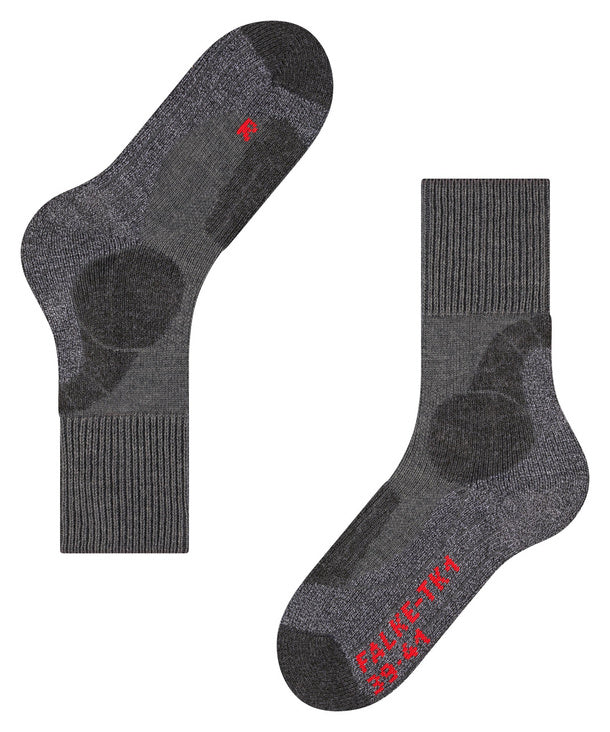 FALKE TK1 Adventure Herren Socken - asphalt melange