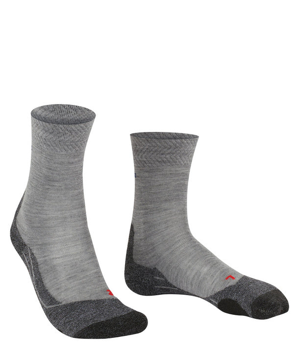 FALKE TK2 Explore Melange Herren Trekking Socken - m.grey melange