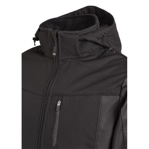 FHB JANNIK Softshelljacke, anthrazit-schwarz