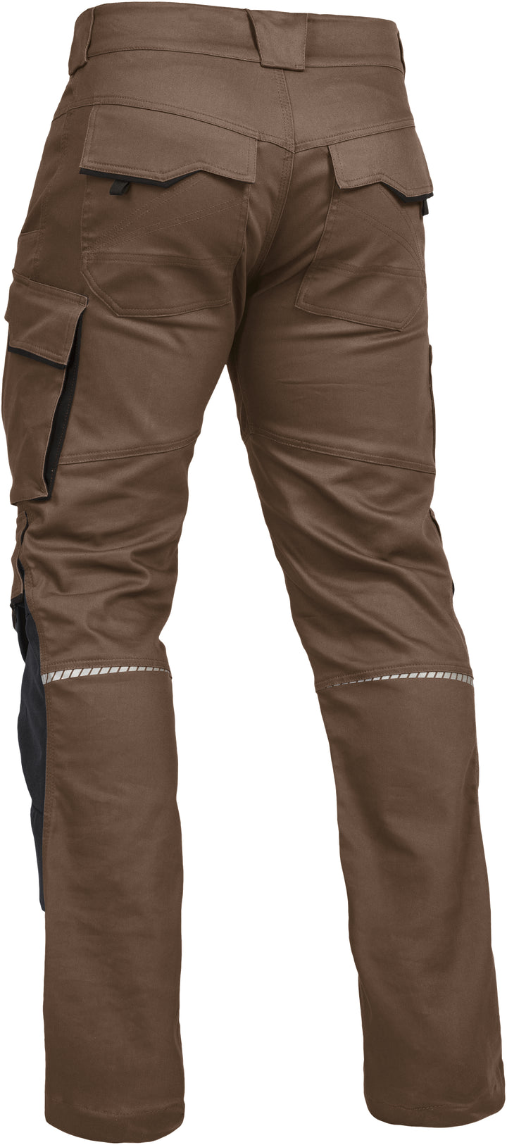 LEIBWÄCHTER Arbeitshose Flex-Line Herren, Bundhose, haselnuss-schwarz