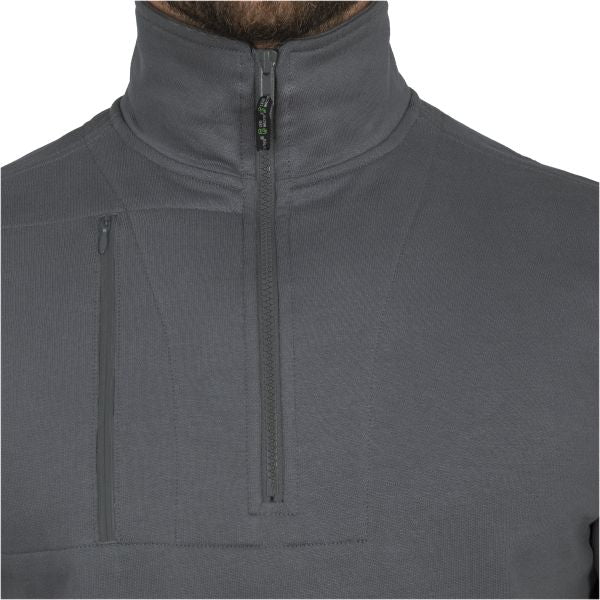 LEIBWÄCHTER FLEXR Zip-Sweater PAUL Herren, grau