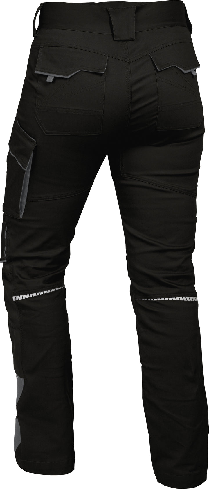 LEIBWÄCHTER Arbeitshose Flex-Line Damen, Bundhose, schwarz/grau