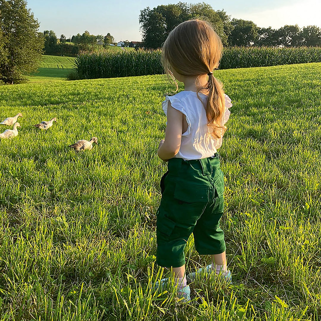 LEIBWÄCHTER Shorts Kids, grün-schwarz