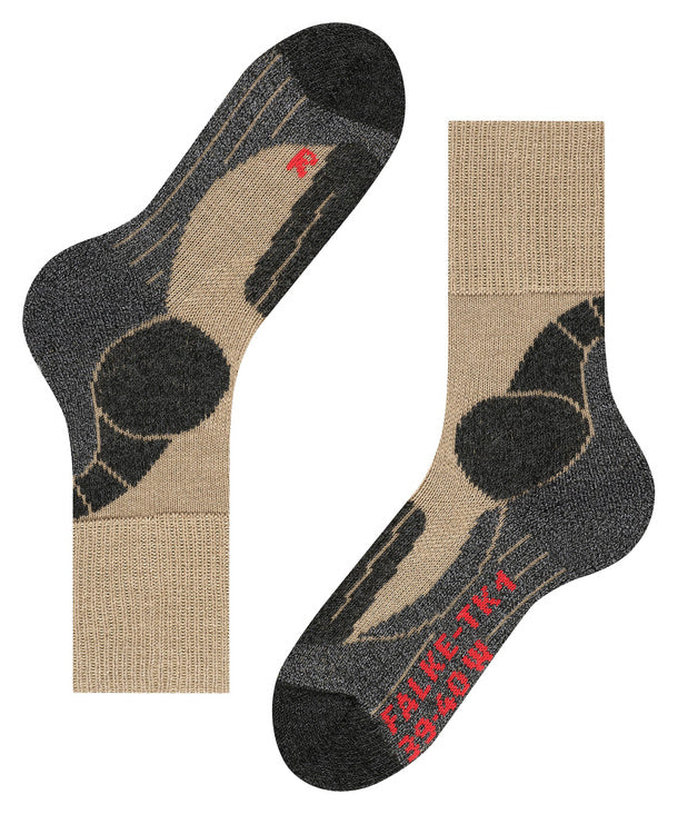 Falke TK1 Adventure Damen Trekking Socken - nature melange