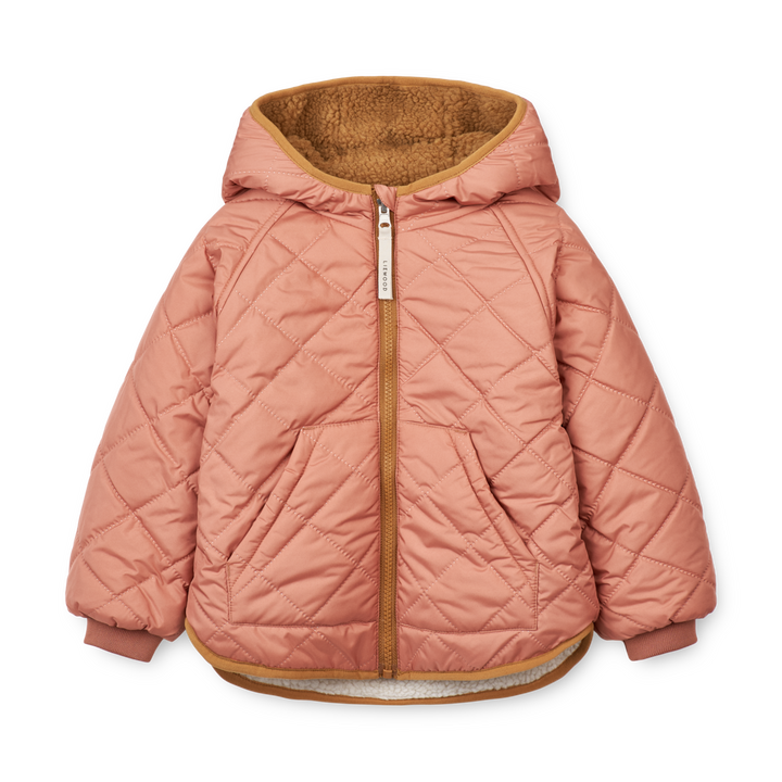 LIEWOOD Jackson wendbare Fleecejacke - Tuscany rose mix