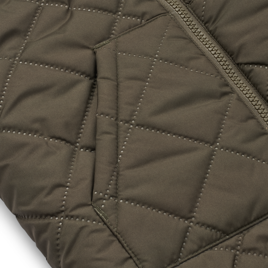 LIEWOOD Jackson wendbare Fleecejacke - Army brown mix