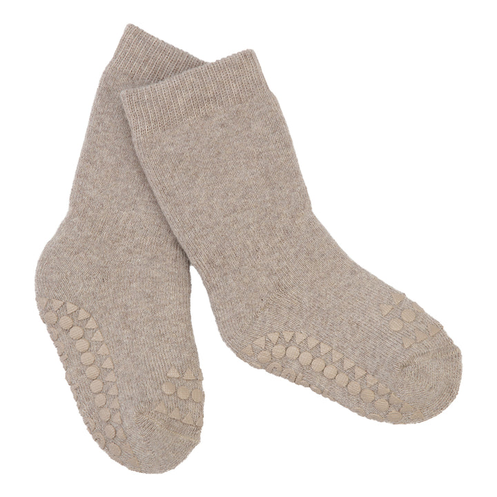 GoBabyGo Rutschfeste Socken Bio-Baumwolle - Sand