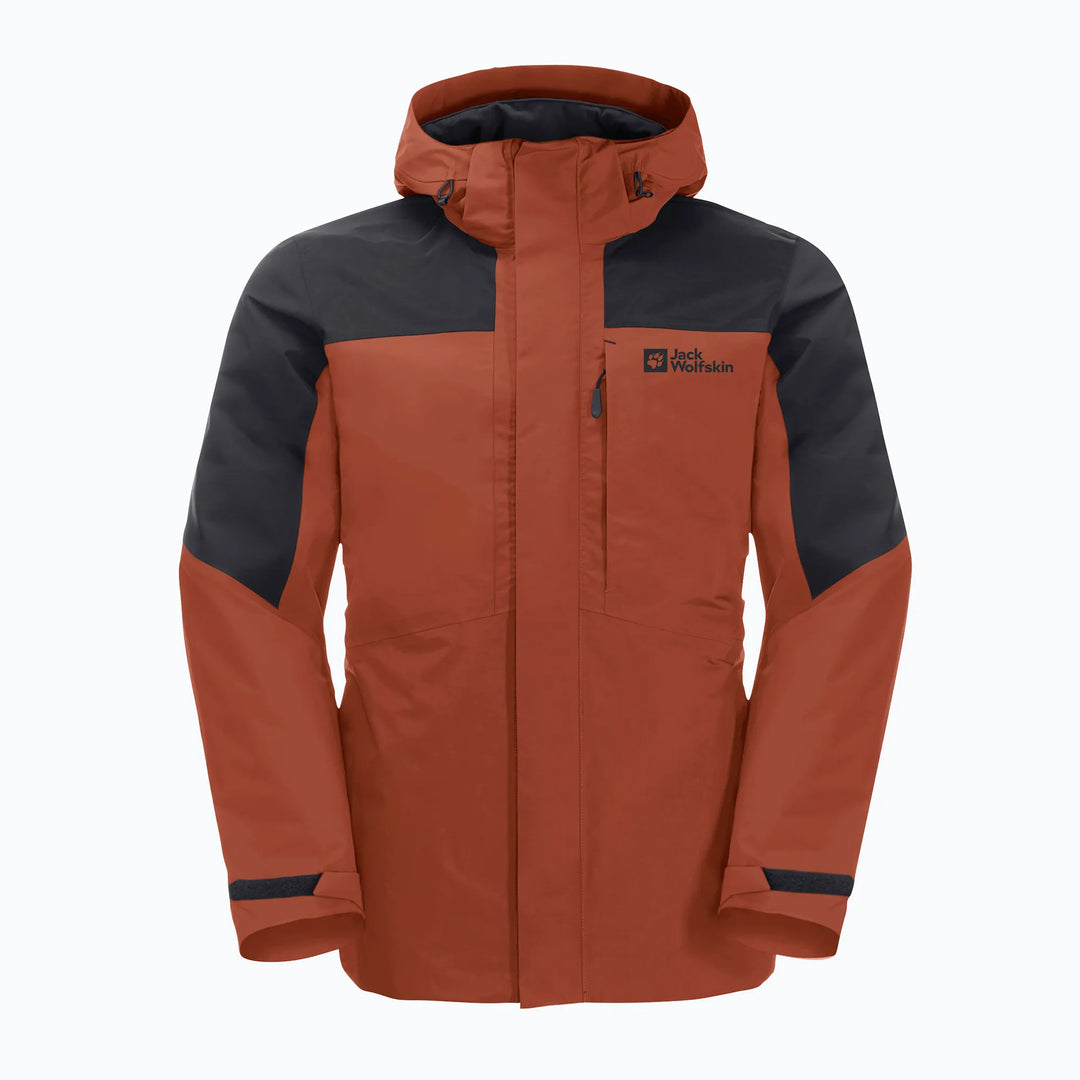 Jack Wolfskin Romberg 3in1 Jkt M, 3 in 1 Jacke Herren, carmine