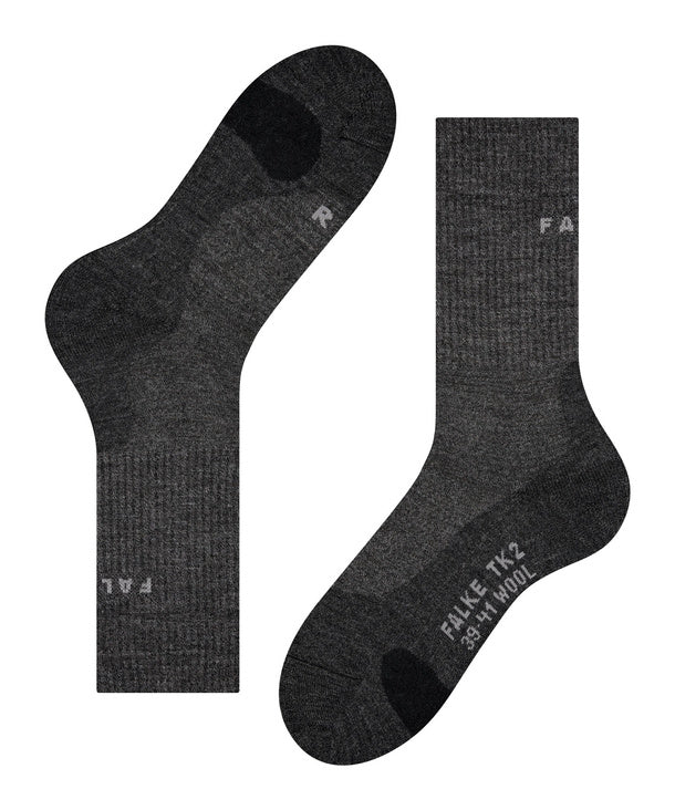 FALKE TK2 Explore Wool Herren Socken - smog