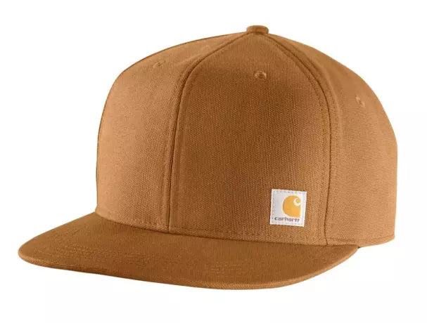 carhartt FIRM DUCK FLAT BRIM CAP, carhartt brown