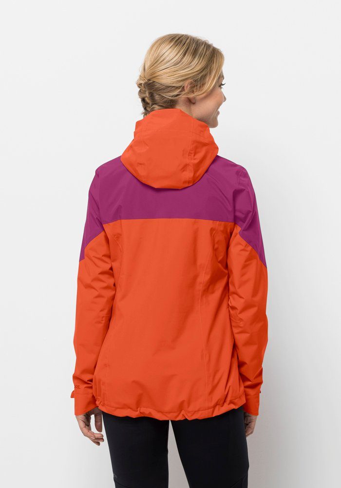 Jack Wolfskin Weiltal 2l Jkt W, Regenjacke Damen, vibrant orange